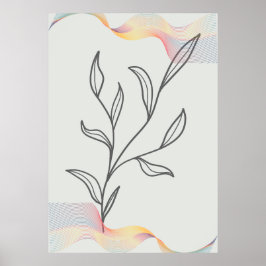 Minimalistisch Line Art Poster