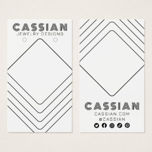 Minimalistisch Lines Cool Earring Juwelier Display