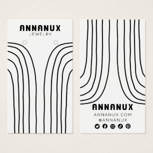 Minimalistisch Lines Cool Earring Juwelier Display