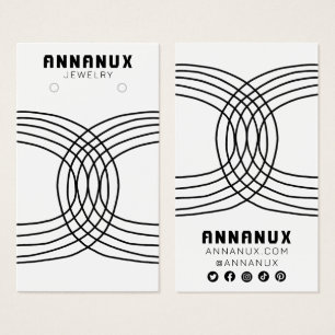 Minimalistisch Lines Cool Earring Juwelier Display