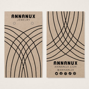 Minimalistisch Lines Earring Juwelier Display KRAF