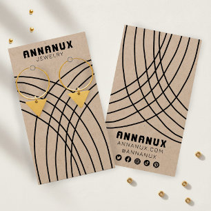 Minimalistisch Lines Earring Juwelier Display KRAF