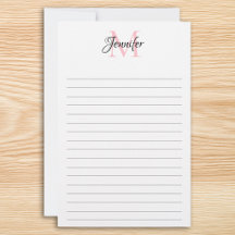 Minimalistisch Linierte Personalisierte Monogramm