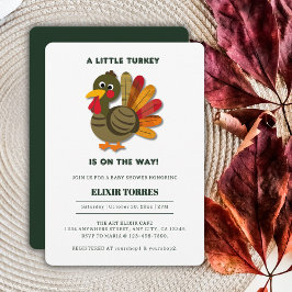 Minimalistisch Little Turkey Babydusche Einladung