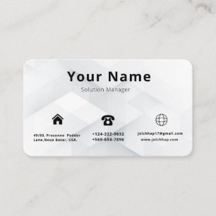 Minimalistisch Luxe Busines Visitenkarte