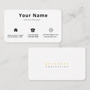 Minimalistisch Luxe Busines Visitenkarte