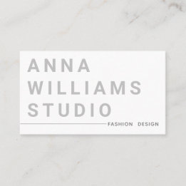 Minimalistisch Luxury Boutique Fashion Designer Gr Visitenkarte