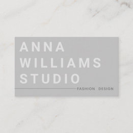 Minimalistisch Luxury Boutique Fashion Designer Gr Visitenkarte