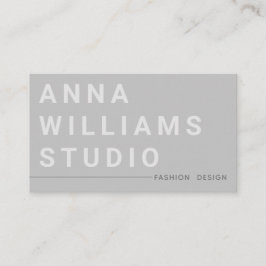 Minimalistisch Luxury Boutique Fashion Designer Gr Visitenkarte