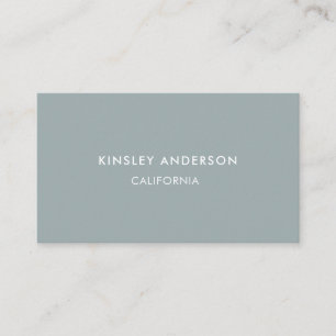 Minimalistisch Luxus Boutique Dusty Blue Visitenkarte