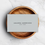 Minimalistisch Luxus Boutique Grau Visitenkarte<br><div class="desc">Ein elegantes und raffiniertes Design steigert Ihren Namen oder Firmennamen durch minimales und modernes Design. Der hellgraue Hintergrund verleiht dieser klassischen Visitenkartenvorlage ein ausgeprägtes Gefühl. © 1201AM CREATIVE</div>