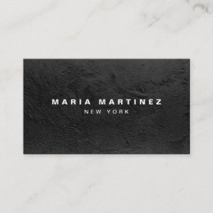 Minimalistisch Luxus-Boutique Leere Black Visitenkarte