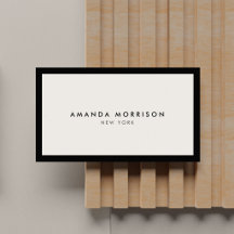 Minimalistisch Luxus Boutique Schwarz/Elfenbein
