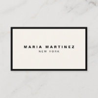 Minimalistisch Luxus Boutique Schwarz/Elfenbein