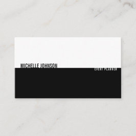Minimalistisch Luxus Boutique Schwarz/Weiß Visitenkarte