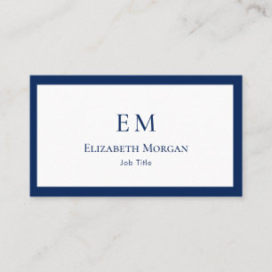 Minimalistisch Luxus-moderne Monogram-Visitenkarte Visitenkarte