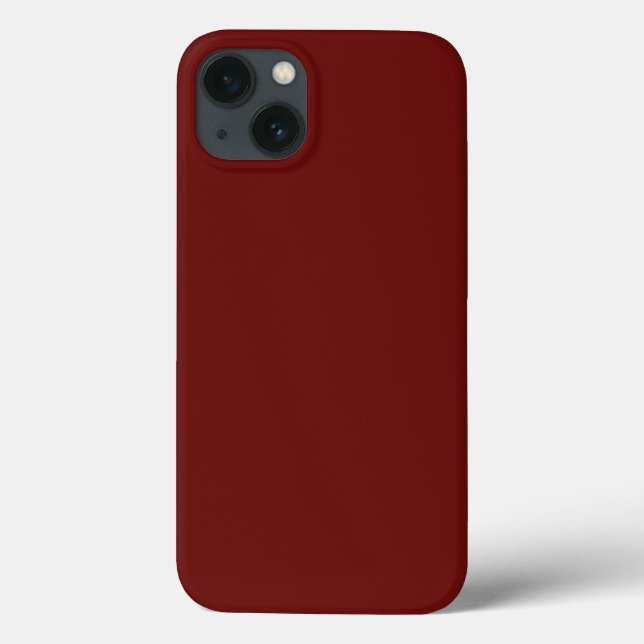 Minimalistisch Mahogany Red Schlicht Solid Colr Wr Case-Mate iPhone Hülle (Rückseite)