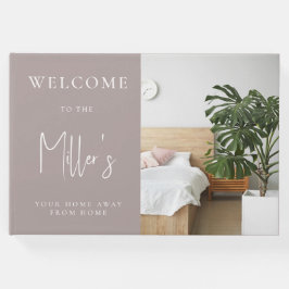 Minimalistisch Martini Brown Airbnb Ferienvermietu Gästebuch