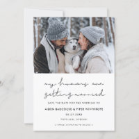 Minimalistisch Meine Menschen heiraten Foto