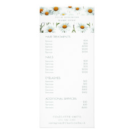 Minimalistisch | Menü "Salon Price List Service"