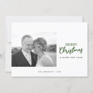 Minimalistisch Merry Christmas Custom Foto Feiertagskarte