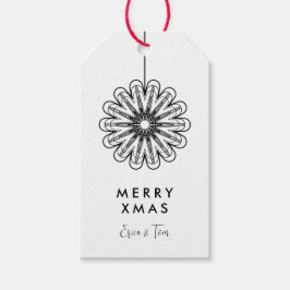 Minimalistisch Merry Xmas Geschenkanhänger