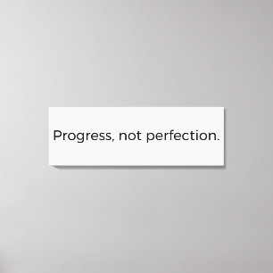 Minimalistisch Mindset Wall Art - Fortschritt in P Leinwanddruck