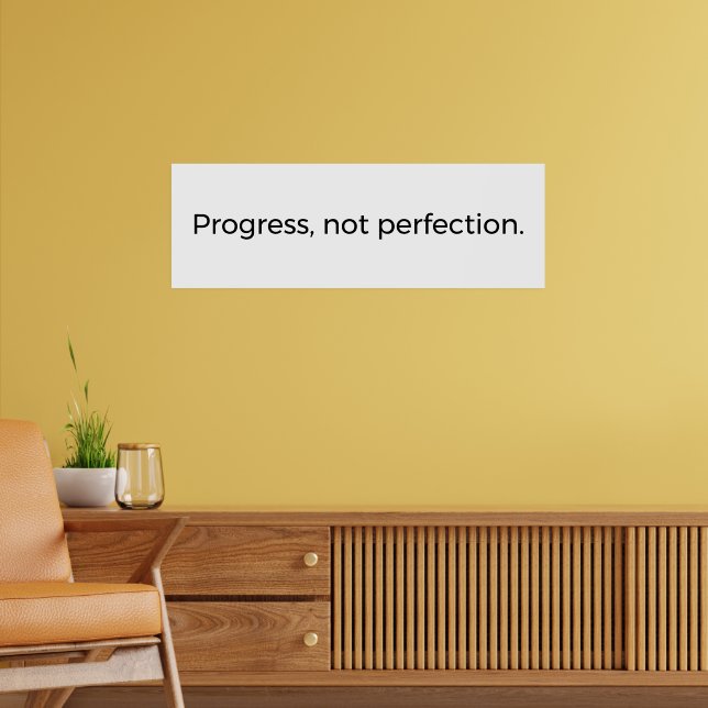 Minimalistisch Mindset Wall Art - Fortschritt in P Poster (Wohnzimmer 2)