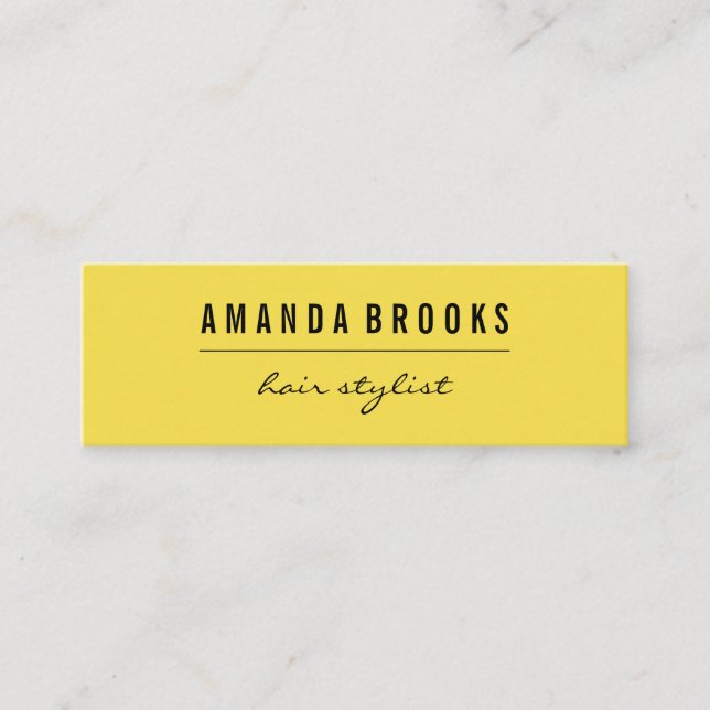 Minimalistisch Mini Visitenkarte (Vorderseite)