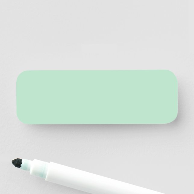 Minimalistisch-Minze-Green-Name-Tag Namensschild (Beispiel)