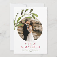 Minimalistisch Mistletoe Merry & Verheiratetes Fot