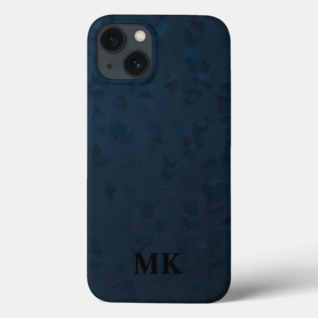 Minimalistisch-Modern-Anfangsmonogramm Case-Mate iPhone Hülle (Rückseite)