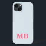 Minimalistisch-Modern-Anfangsmonogramm Case-Mate iPhone Hülle<br><div class="desc">Minimalistisches, modernes Monogram Phone Case. Erstellen Sie Ihren eigenen personalisierten iPhone Case mit individuellem Anfangsnamen.</div>