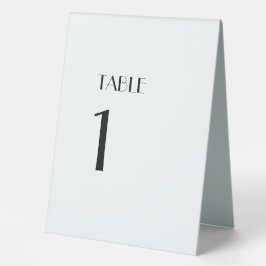 Minimalistisch Modern Art Deco Tischnummer Zelt Ze Tischaufsteller