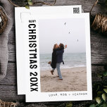 Minimalistisch Modern Ein Foto Personalisiert Weih Feiertagspostkarte<br><div class="desc">Die Minimalistische Modern One Foto Personalisierte Weihnachtspostkarte, eine stilvolle und bequeme Möglichkeit, Ihren Lieben herzliche Urlaubssgrüße zu schicken. Diese Postkarten sind einfach und individuell gestaltet und machen sie zu einer praktischen und doch herzlichen Wahl für die Feriensaison. Diese Weihnachtskarten aus einem Foto mit einem Single, das von Ihnen geschätzt wird,...</div>
