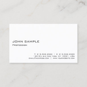 Minimalistisch modern elegant Beruflich Visitenkarte