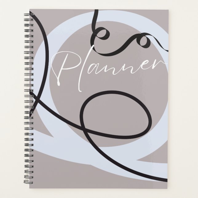 Minimalistisch-modern, Hochzeitsplaner 7 Planer (Vorderseite)