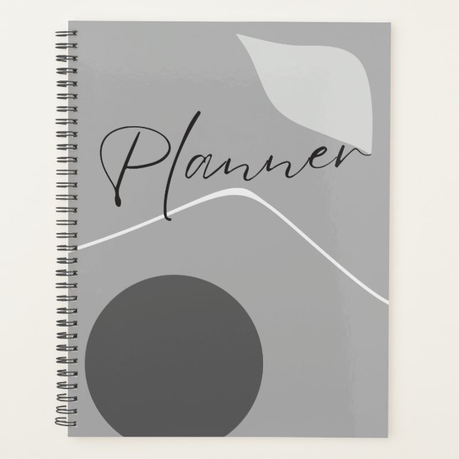 Minimalistisch-modern, Hochzeitsplaner 8 Planer (Vorderseite)