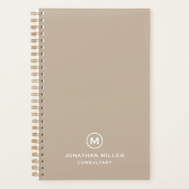 Minimalistisch-Modern-Monogram-Planer Planer