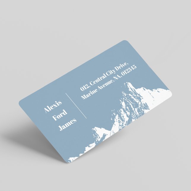 Minimalistisch Modern Mountain Icy Blue (Von Creator hochgeladen)