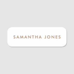 Minimalistisch modern namensschild