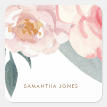 Minimalistisch Modern Pink Peonie Floral