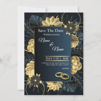 Minimalistisch Modern Save the Date - Sofortdownlo Einladung