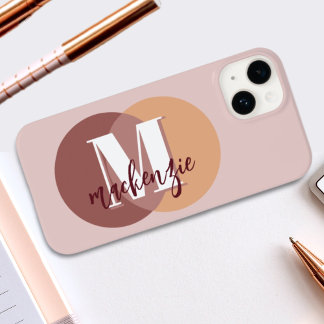 Minimalistisch-Modern-Stilvolles Anfangsmonogramm Case-Mate iPhone 14 Hülle
