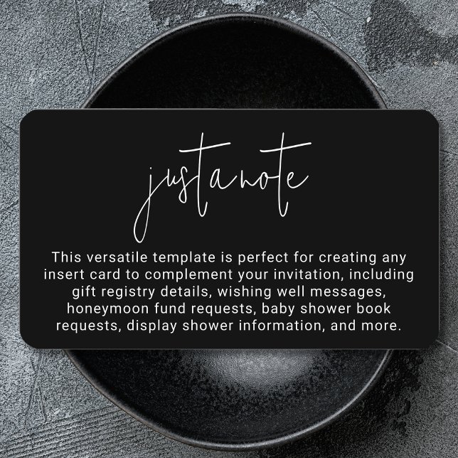 Minimalistisch, modern und einfach, nur ein Hinwei Begleitkarte (Von Creator hochgeladen)