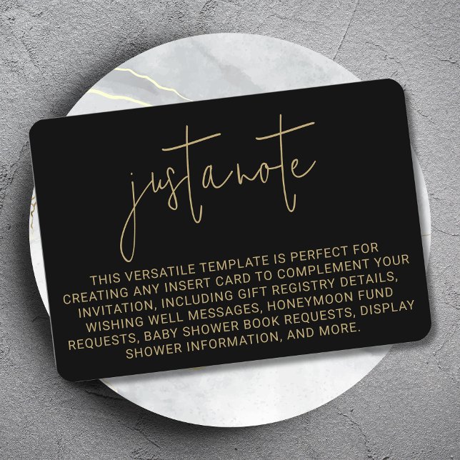 Minimalistisch, modern und einfach, nur ein Hinwei Begleitkarte (Von Creator hochgeladen)