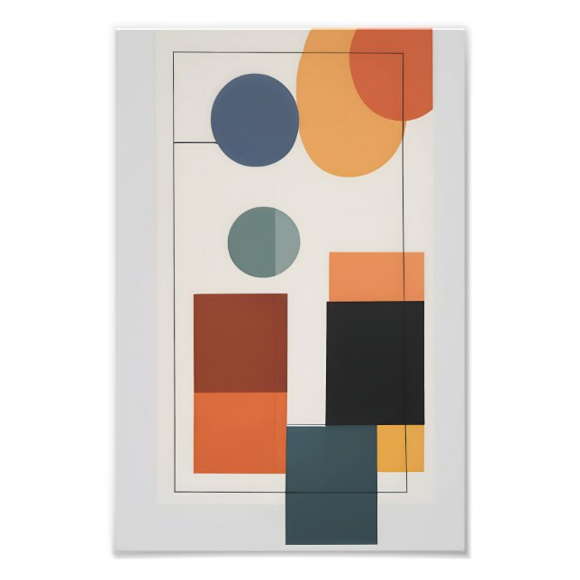 Minimalistisch Moderne Abstrakte Geometrie Fotodruck (Vorne)