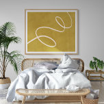 Minimalistisch Moderne Abstrakte Kunst in Gelb Gol Poster<br><div class="desc">Dieses einzigartige Wandkunstposter besticht durch ein minimalistisches modernes abstraktes Kunstdesign in goldenem Gelb.</div>