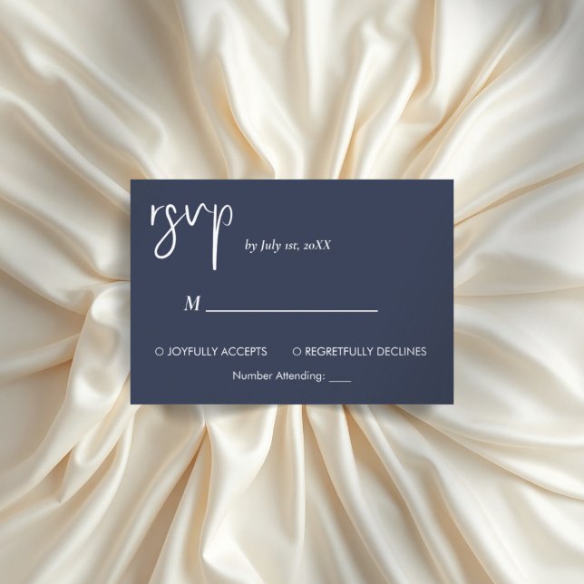 Minimalistisch moderne, einfache Rsvp-Karte RSVP Karte (Von Creator hochgeladen)