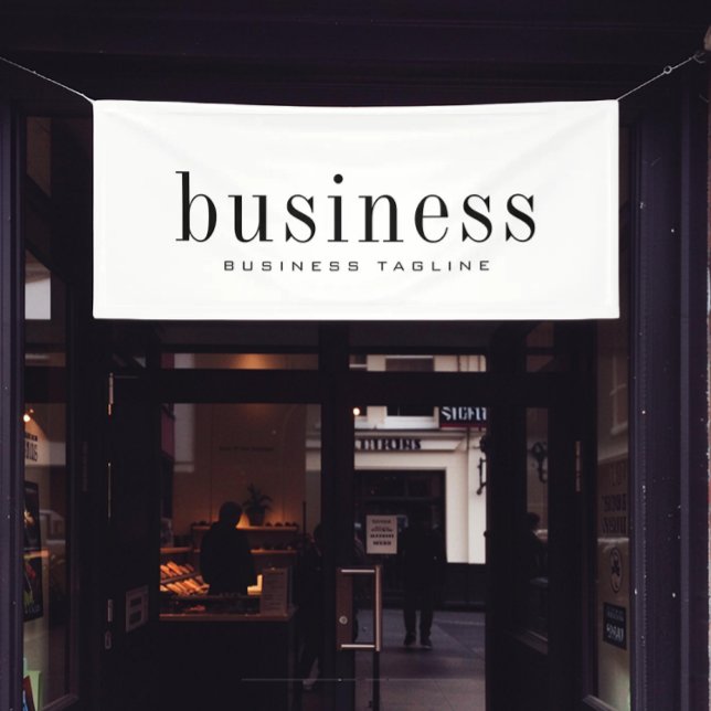 Minimalistisch Moderne Elegante, einfache Geschäft Banner (Von Creator hochgeladen)